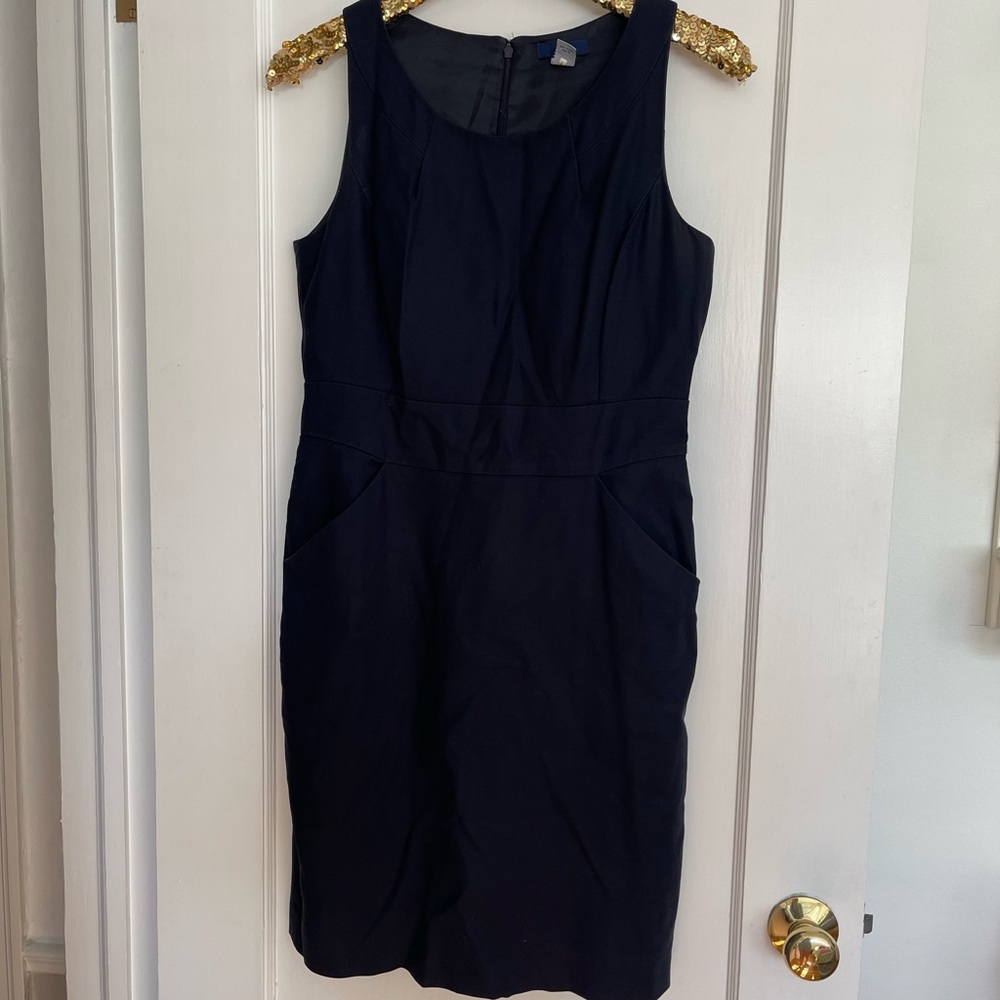 J. Crew navy suiting dress size 8